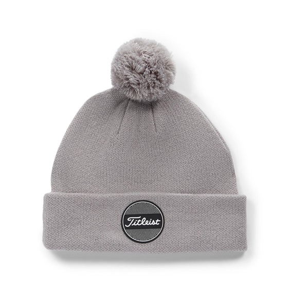 Titleist Boardwalk Pom Pom Herren Wintermütze, grau