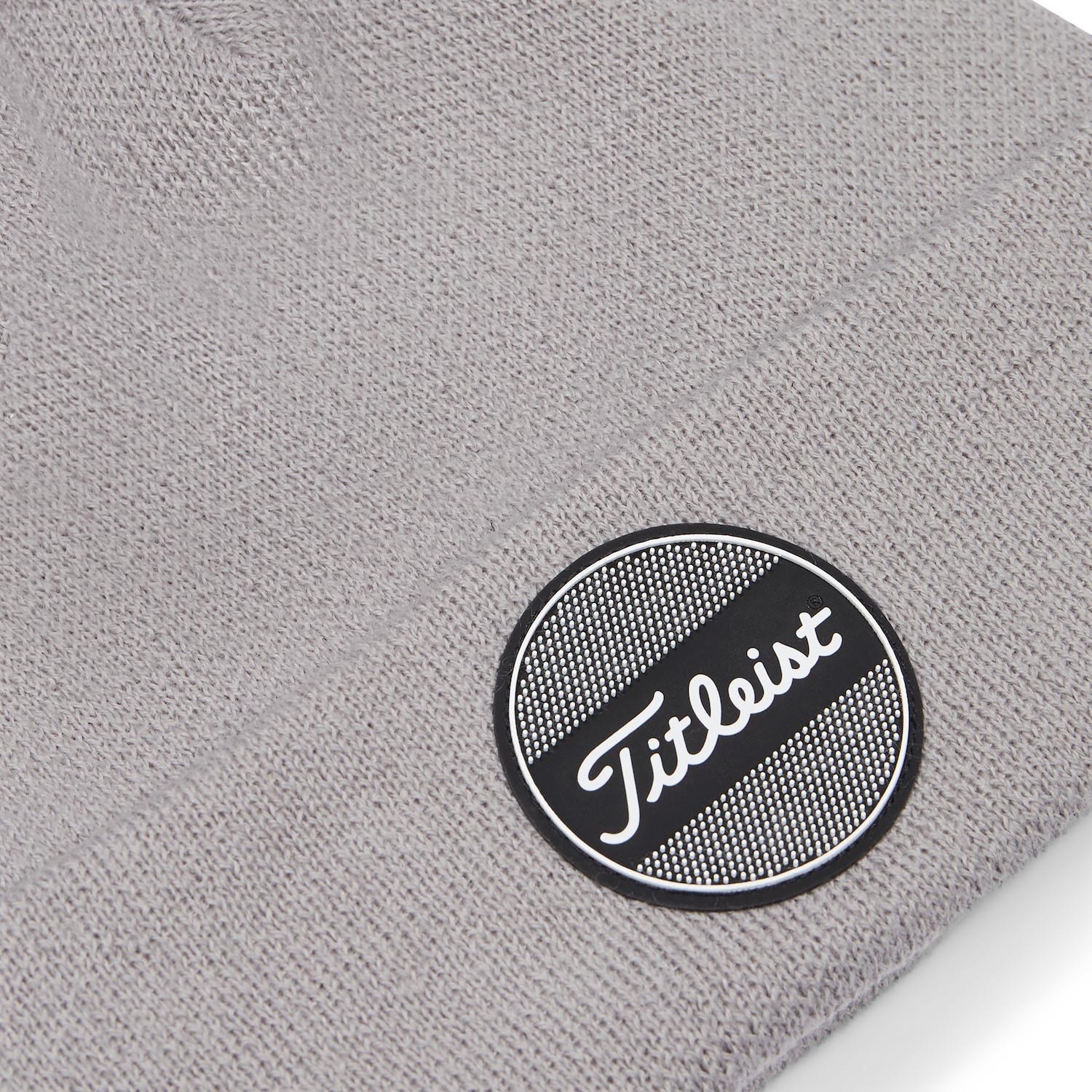 Titleist Boardwalk Pom Pom Herren Wintermütze, grau