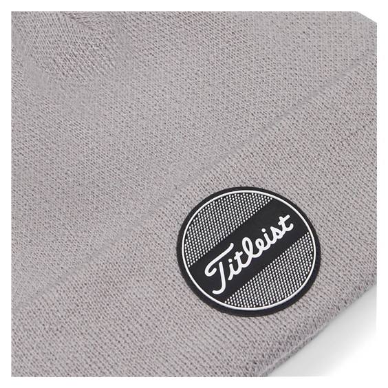 Titleist Boardwalk Pom Pom Herren Wintermütze, grau