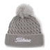 Titleist Cable Knit Pom Pom Damen Wintermütze, grau
