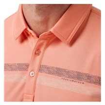 Travis Mathew Roaming Routes Herren Poloshirt, coral fusion