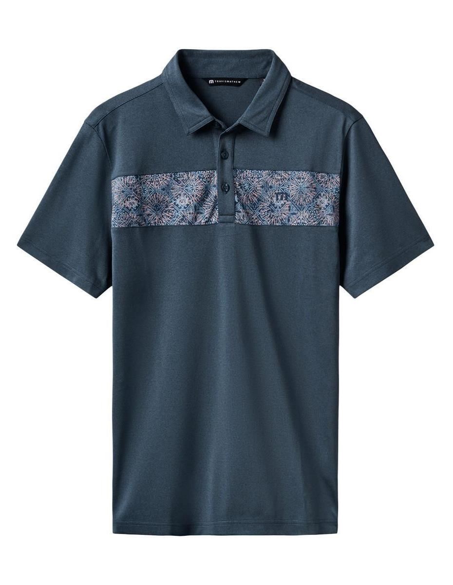 Travis Mathew Good Good AcropolisHerren Poloshirt, mood indigo/vintage indigo