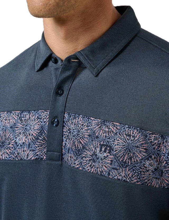 Travis Mathew Good Good AcropolisHerren Poloshirt, mood indigo/vintage indigo