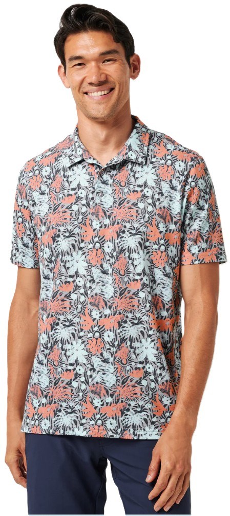 Travis Mathew Featherweight sand Herren Poloshirt, heather medium grey