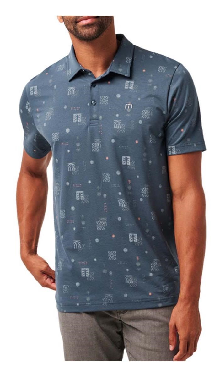 Travis Mathew Quick Trip Herren Poloshirt, mood indigo/vintage indigo