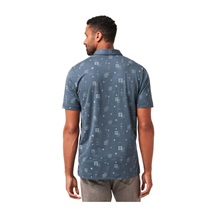 Travis Mathew Quick Trip Herren Poloshirt, mood indigo/vintage indigo