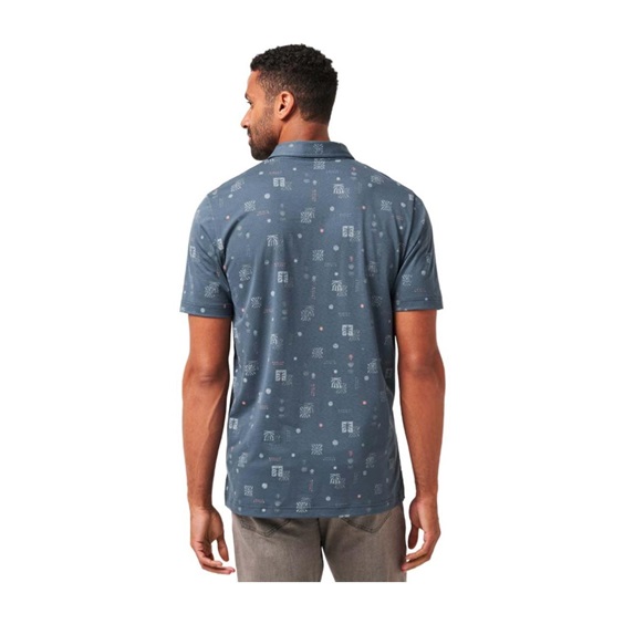 Travis Mathew Quick Trip Herren Poloshirt, mood indigo/vintage indigo