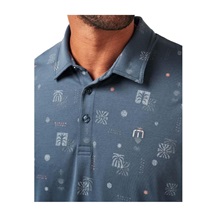 Travis Mathew Quick Trip Herren Poloshirt, mood indigo/vintage indigo