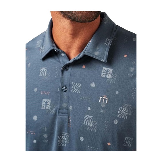Travis Mathew Quick Trip Herren Poloshirt, mood indigo/vintage indigo