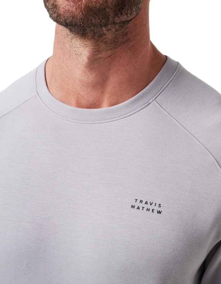 Travis Mathew Return Trip Herren Sweatshirt, grau