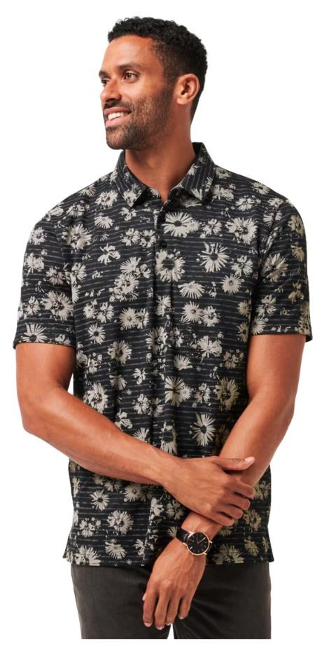 Travis Mathew Shaved Grove Herren Poloshirt, schwarz
