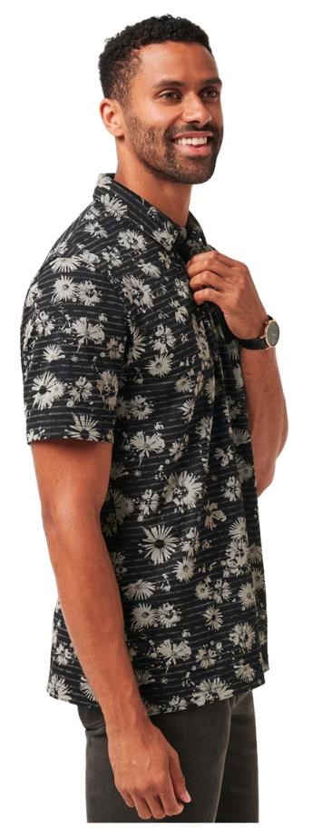 Travis Mathew Shaved Grove Herren Poloshirt, schwarz