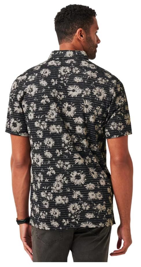 Travis Mathew Shaved Grove Herren Poloshirt, schwarz