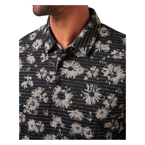 Travis Mathew Shaved Grove Herren Poloshirt, schwarz