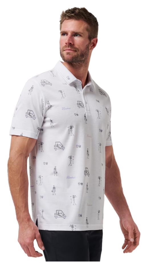 Travis Mathew Lost City Herren Poloshirt, weiss