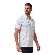 Travis Mathew Lost City Herren Poloshirt, weiss