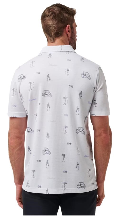 Travis Mathew Lost City Herren Poloshirt, weiss
