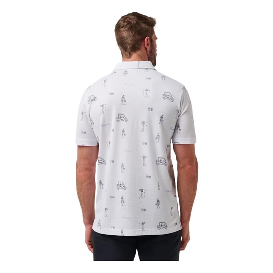 Travis Mathew Lost City Herren Poloshirt, weiss