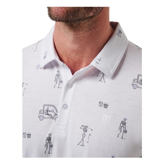 Travis Mathew Lost City Herren Poloshirt, weiss