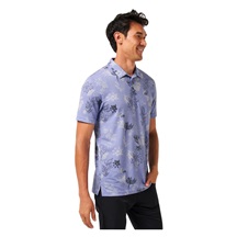 Travis Mathew Cruise Herren Poloshirt, heather violet storm