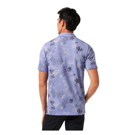 Travis Mathew Cruise Herren Poloshirt, heather violet storm