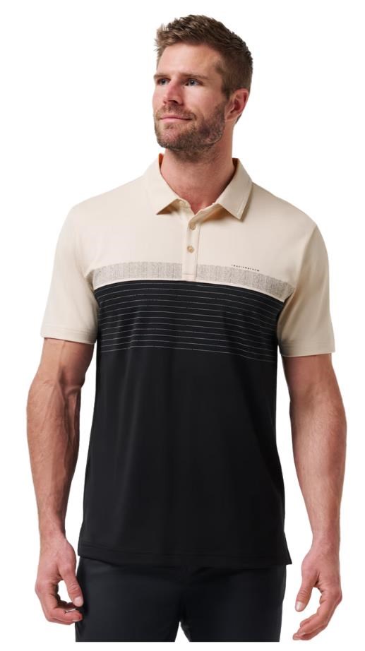 Travis Mathew Hang Glide Herren Poloshirt, italian sand