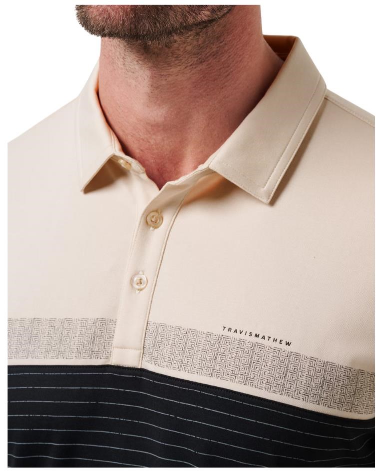 Travis Mathew Hang Glide Herren Poloshirt, italian sand