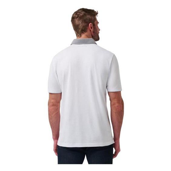 Travis Mathew Reservation Number Herren Poloshirt, weiss
