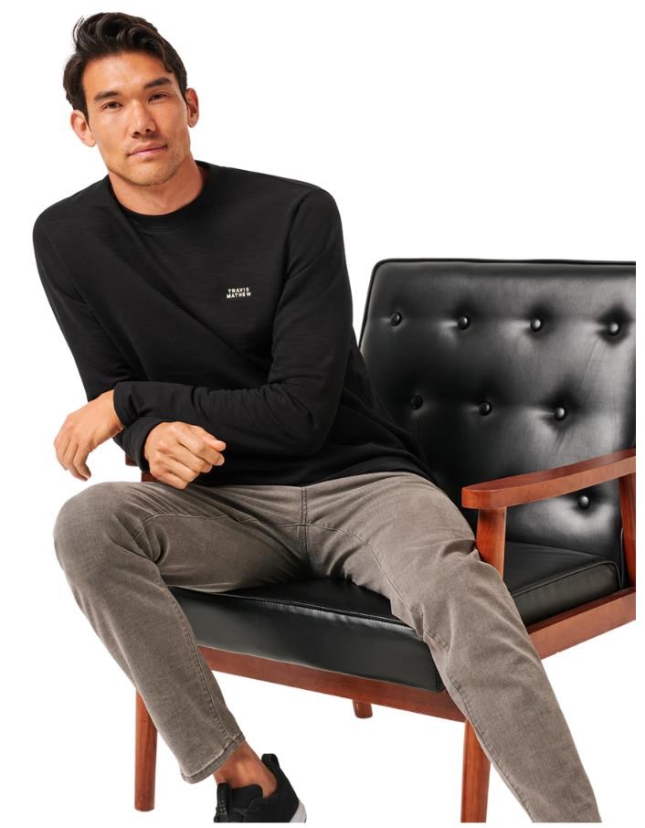 Travis Mathew Man About Town Herren Sweatshirt, schwarz
