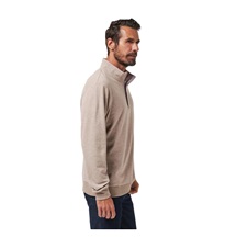 Travis Mathew CLOUD QUARTER ZIP 2.0 Hoodie Herren Sweatshirt, beige
