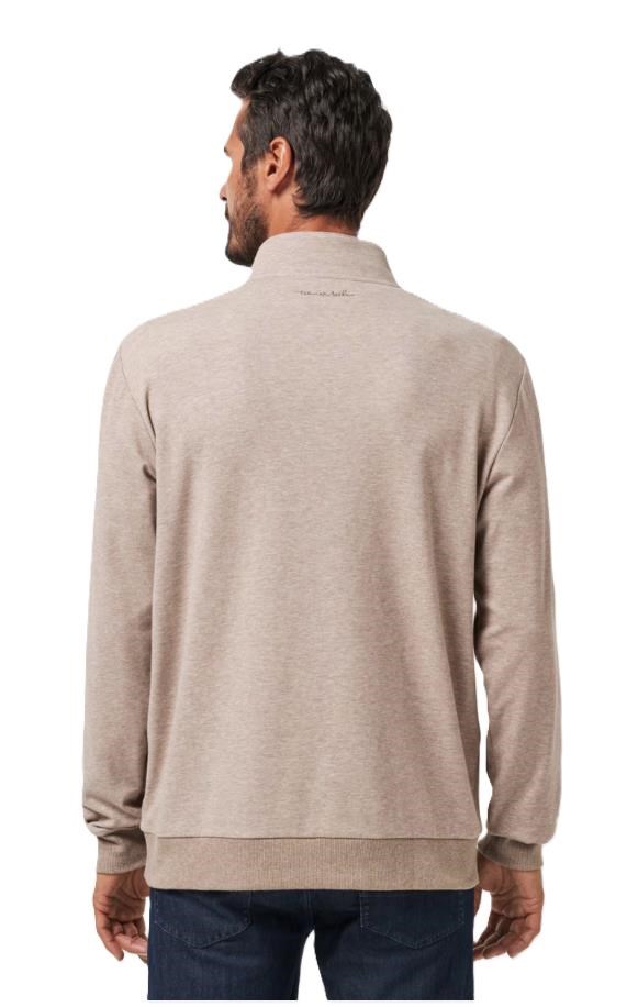 Travis Mathew CLOUD QUARTER ZIP 2.0 Hoodie Herren Sweatshirt, beige