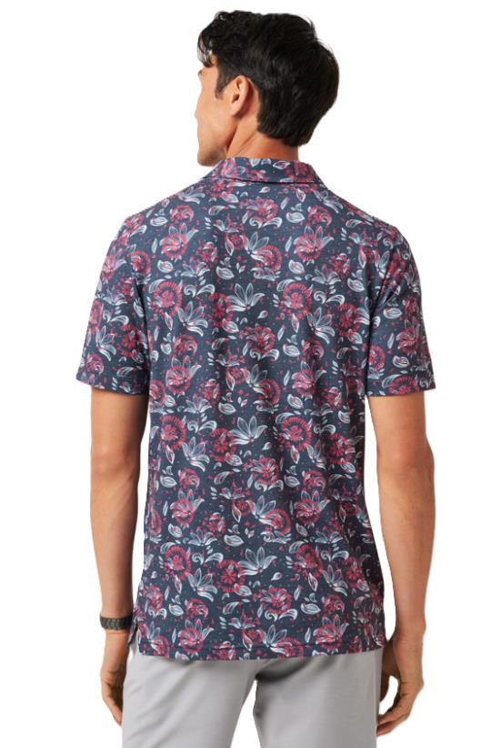 Travis Mathew FEATHERWEIGHT FLOURISH Herren Poloshirt, mood indigo/vintage indigo