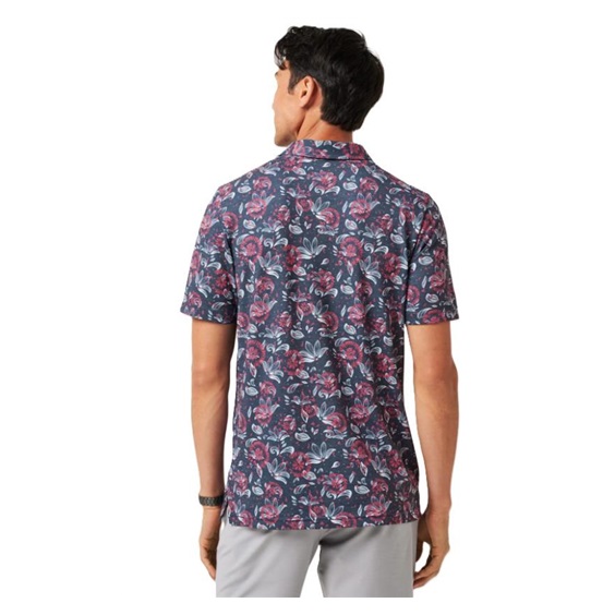 Travis Mathew FEATHERWEIGHT FLOURISH Herren Poloshirt, mood indigo/vintage indigo