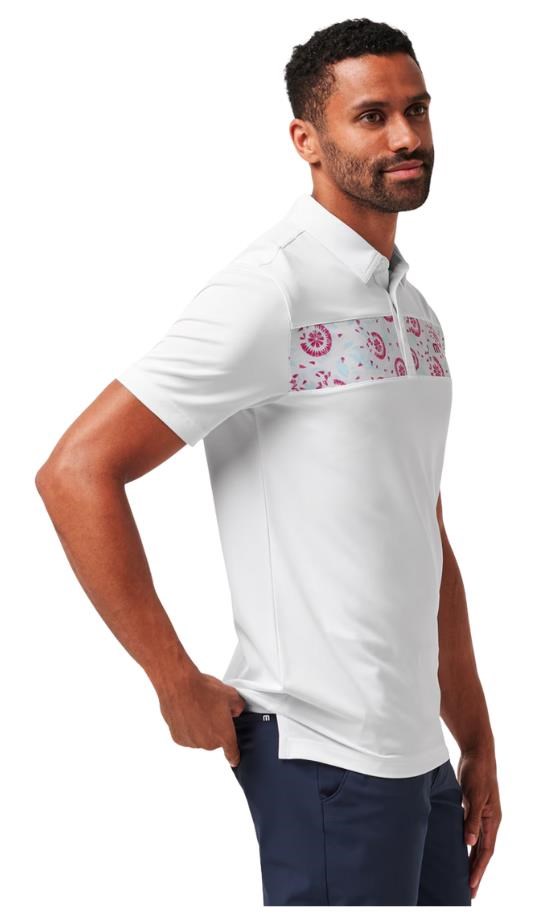 Travis Mathew Good Good Flourish Herren Poloshirt, weiss