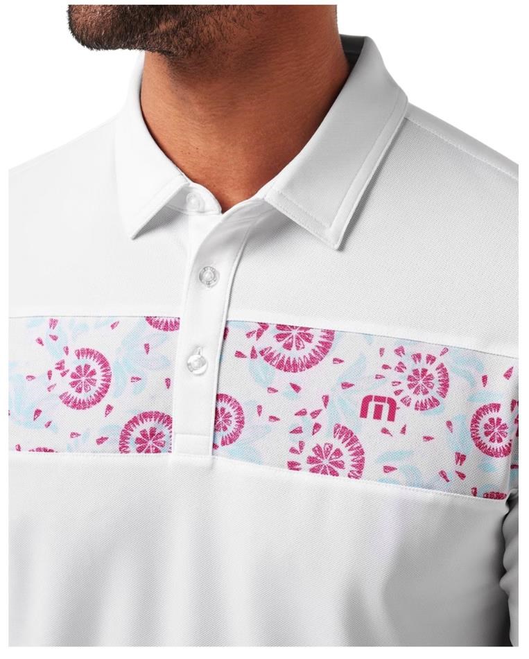Travis Mathew Good Good Flourish Herren Poloshirt, weiss