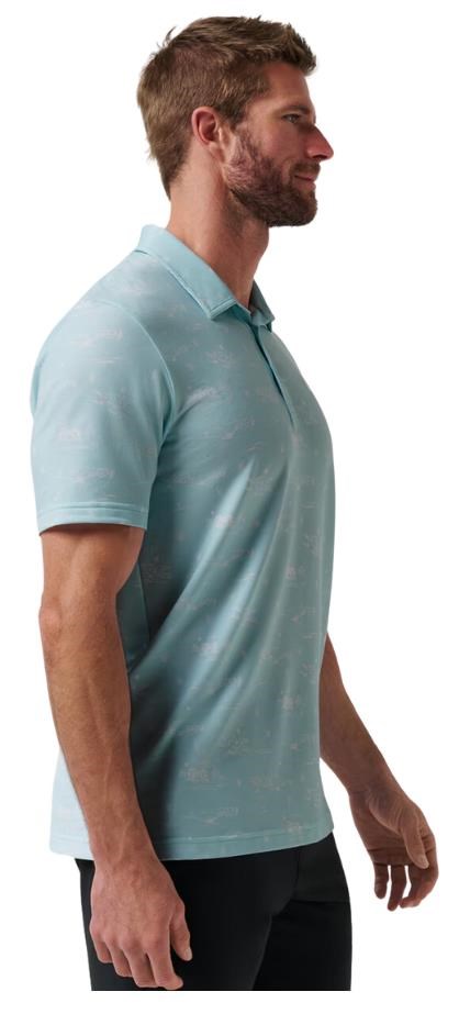 Travis Mathew Featherweight City Herren Poloshirt, cory blue