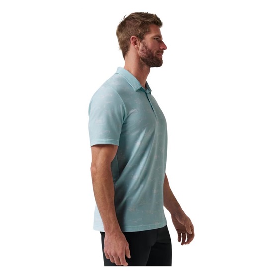 Travis Mathew Featherweight City Herren Poloshirt, cory blue