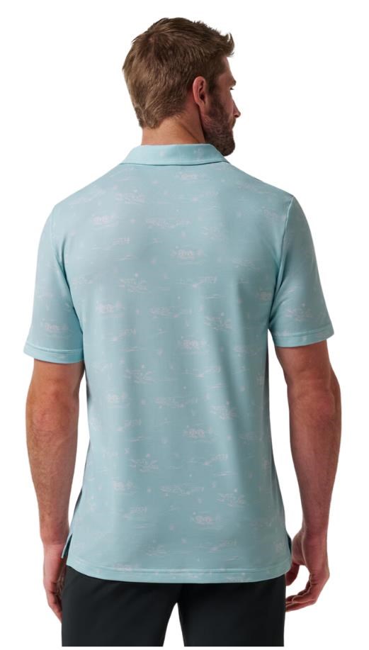 Travis Mathew Featherweight City Herren Poloshirt, cory blue