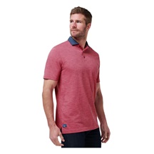 Travis Mathew Common Interest Herren Poloshirt, rose wine
