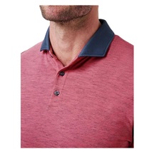 Travis Mathew Common Interest Herren Poloshirt, rose wine