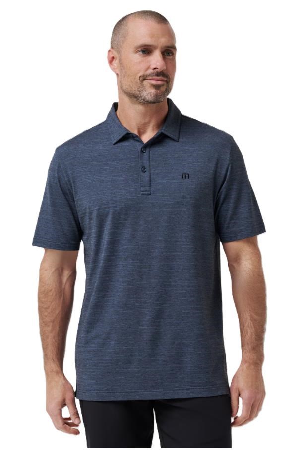 Travis Mathew The Heater Herren Poloshirt, vintage indigo/schwarz