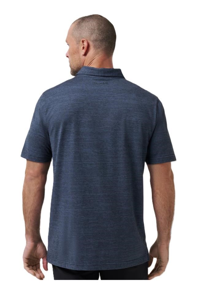 Travis Mathew The Heater Herren Poloshirt, vintage indigo/schwarz