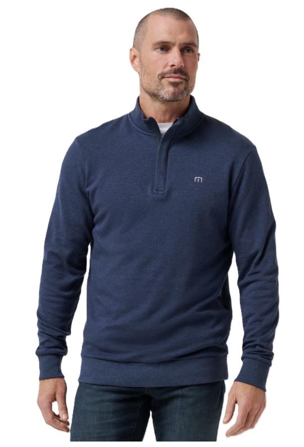 Travis Mathew CLOUD QUARTER ZIP 2.0 Hoodie Herren Sweatshirt, dunkelblau