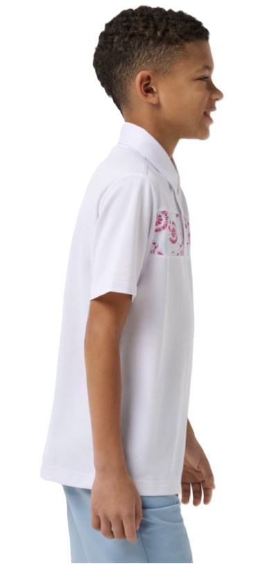 Travis Mathew Good Good Flourish Junior Poloshirt, weiss