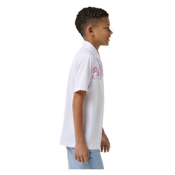 Travis Mathew Good Good Flourish Junior Poloshirt, weiss