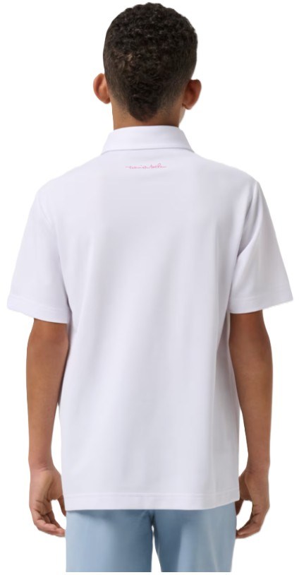 Travis Mathew Good Good Flourish Junior Poloshirt, weiss