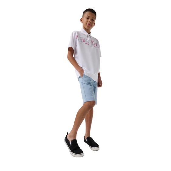Travis Mathew Good Good Flourish Junior Poloshirt, weiss