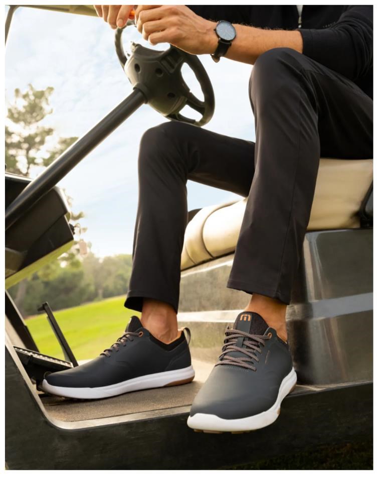 Travis Mathew The Daily Pro Plus Golf Herren Golfschuhe, ebony/almond