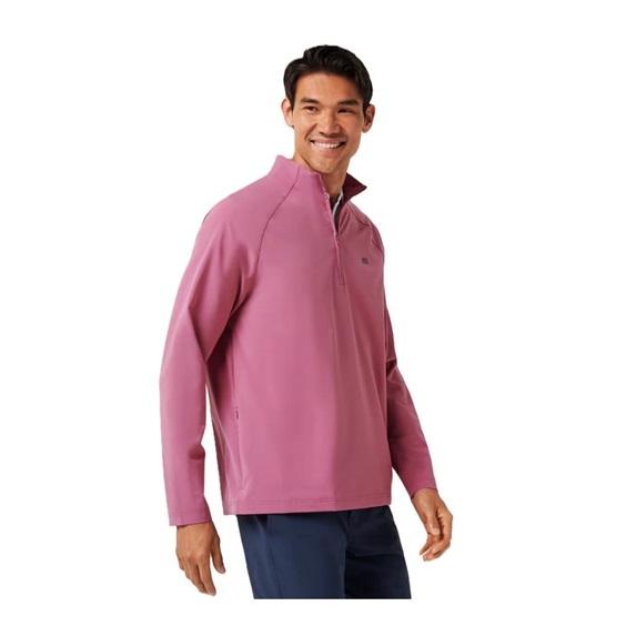 Travis Mathew AIR TRAM QUARTER ZIP Hoodie Herren Sweatshirt, rose wine