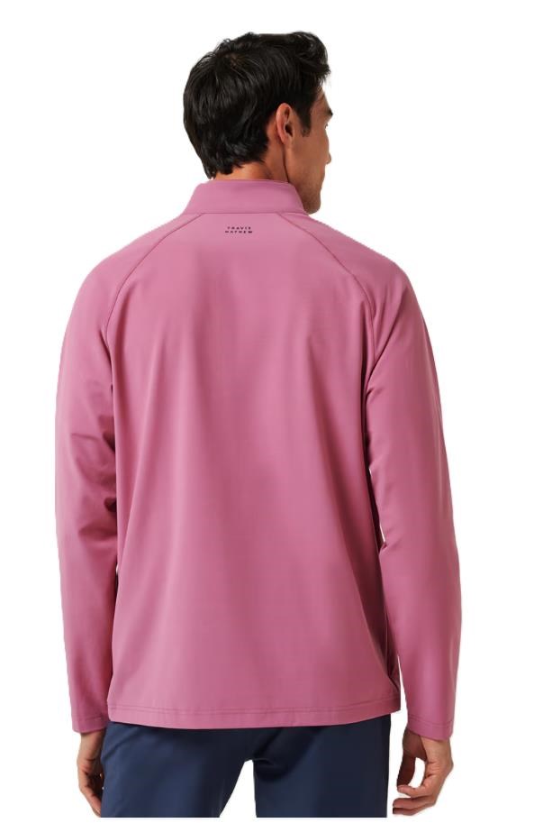 Travis Mathew AIR TRAM QUARTER ZIP Hoodie Herren Sweatshirt, rose wine